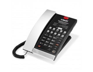 Alcatel Lucent - VTech S2210 Silver Black Contemporary SIP Corded Desk & Bed Phone, 1-Line, 10 Speed Dial keys - 3JE40019AA